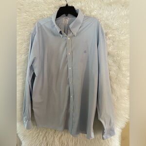 Brooks Brothers 1818 Men’s Regent Fit Long Sleeve Button Down Dress Shirt-XXL